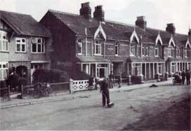 Clearing up after a bomb in 1941