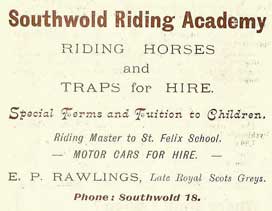 Advert for Riding Academy