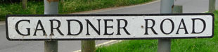 Gardner Road Sign