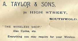 Taylor advert 1946