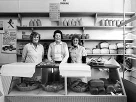 Marshall's shop staff mid 1980s