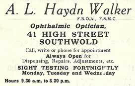 Haydn Walker advert 1959