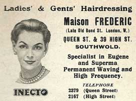 1960 advert for Maison Frederic