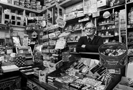 Dick Manning, newsagent - mid 1980s