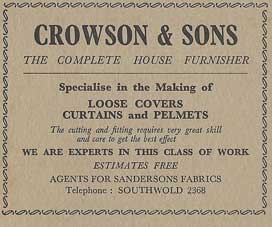 1960s ad for Crowson & Sons