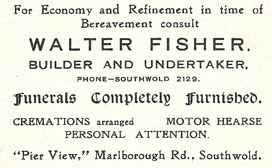 Walter Fisher advert 1960