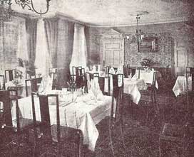 Marlborough Hotel Dining Room c 1903