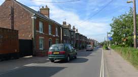 Station Road looking N from North Green